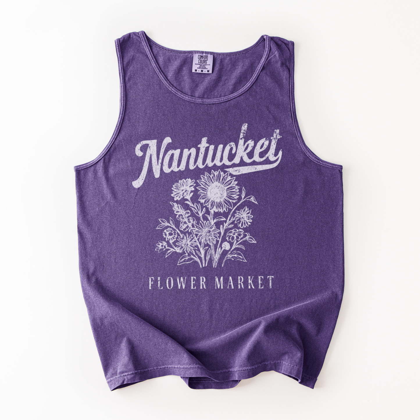 Nantucket Flower Market - Comfort Colors Premium Tank Top