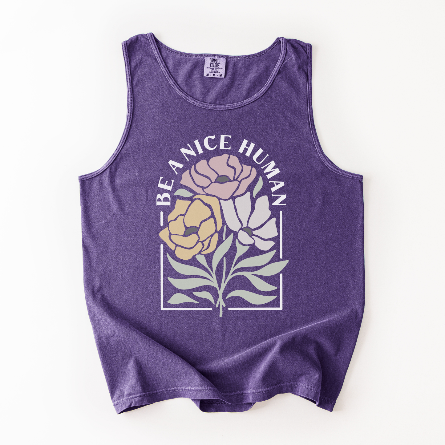 Be A Nice Human - Comfort Colors Premium Tank Top