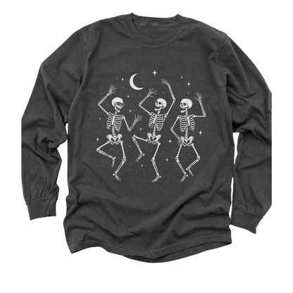 Midnight Bones & Boogie - Comfort Colors Long Sleeve Premium T Shirt