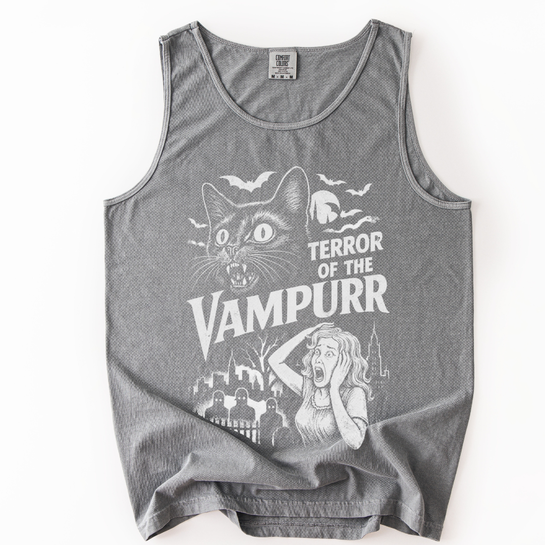 Terror Of The Vampurr - Comfort Colors Premium Tank Top