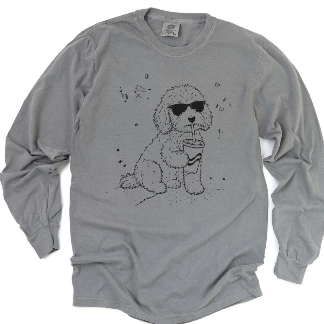 Soda Dog - Comfort Colors Long Sleeve Premium T Shirt