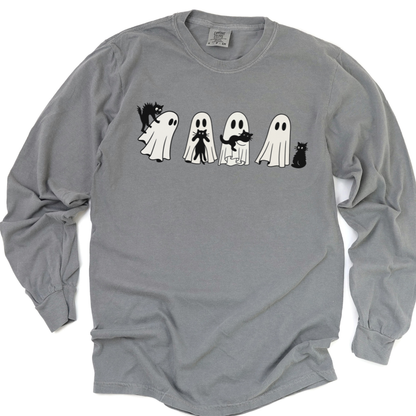 Scaredy Cats - Comfort Colors Premium Long Sleeve T Shirt