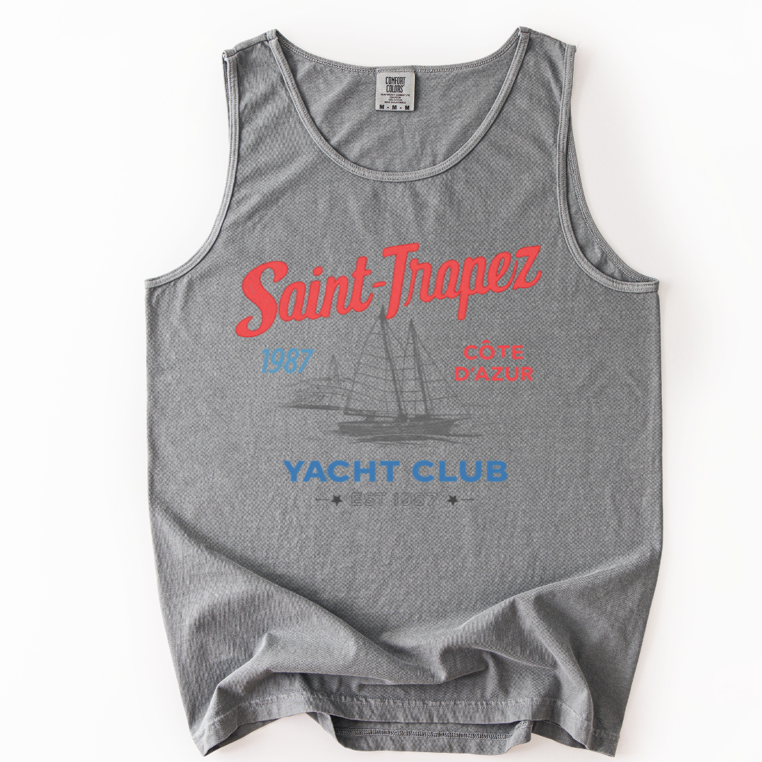 Saint Tropez Yacht Club - Comfort Colors Premium Tank Top