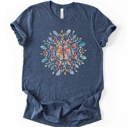Plant Mandala - Bella Canvas Super Soft Standard Fit T Shirt