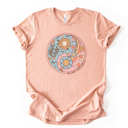Flowers and Yang - Bella Canvas Super Soft Standard Fit T Shirt