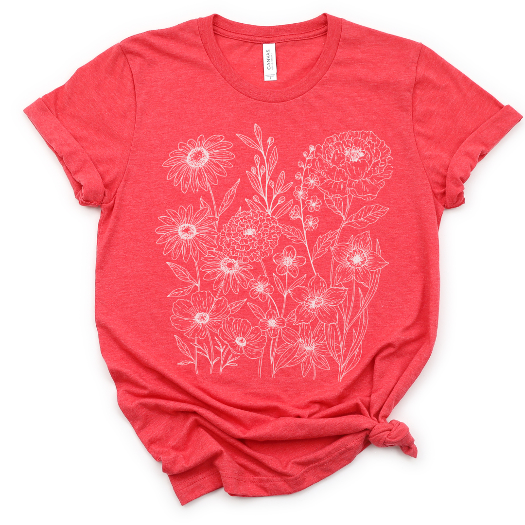 Petal Cartography  - Bella Canvas Super Soft T Shirt