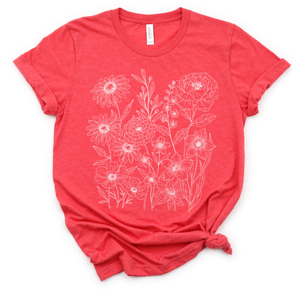 Petal Cartography  - Bella Canvas Super Soft T Shirt