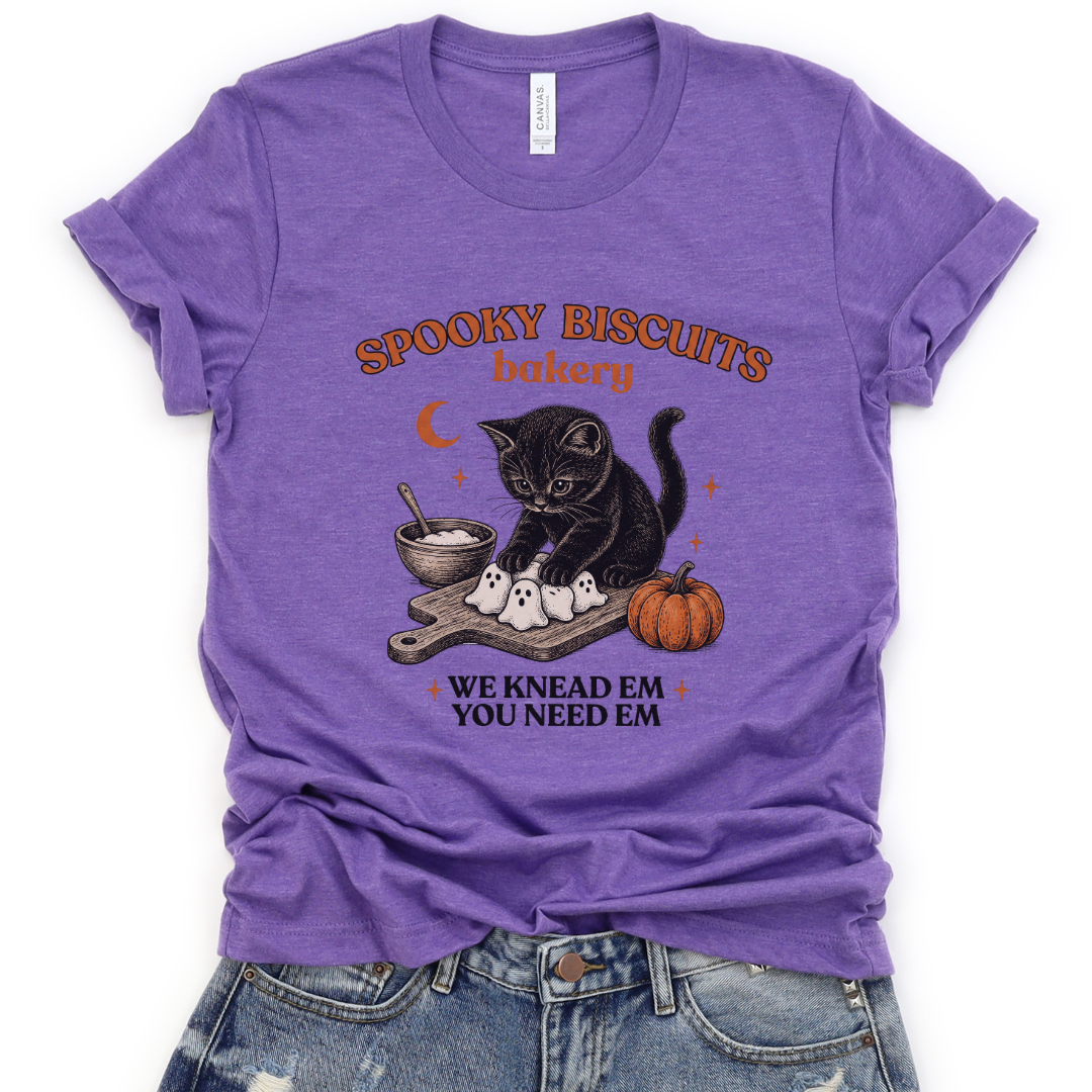 Spooky Biscuit Bakery - Bella Canvas Super Soft Straight Cut T shirt