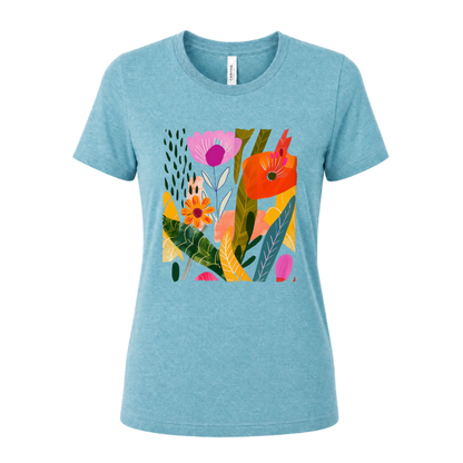 Modern Art Plant Print - Women's Perfect Tee