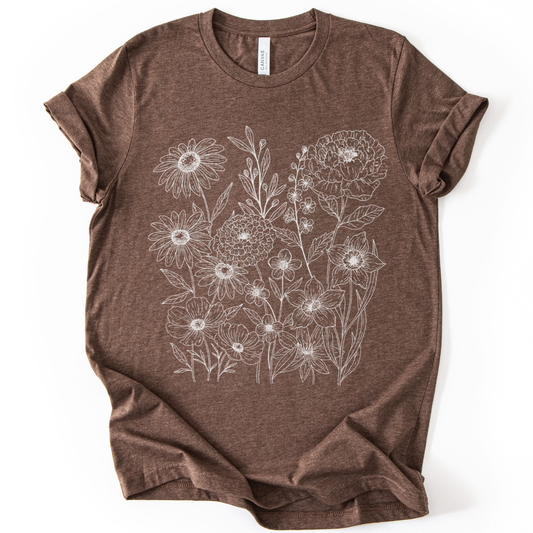 Petal Cartography  - Bella Canvas Super Soft T Shirt