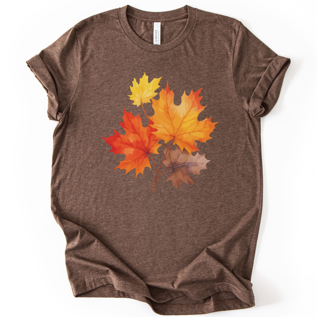 Autumn Leaves - Bella Canvas Super Soft T Shirt