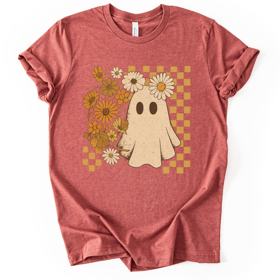Floral Ghost - Bella Canvas Super Soft T Shirt