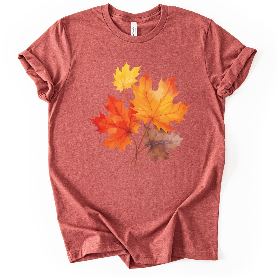 Autumn Leaves - Bella Canvas Super Soft T Shirt