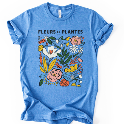 Fleurs Et Plantes - Bella Canvas Super Soft T Shirt