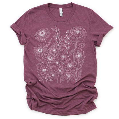 Petal Cartography  - Bella Canvas Super Soft T Shirt