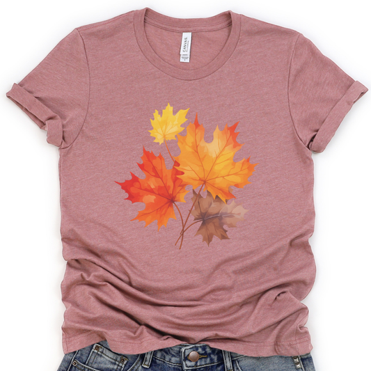 Autumn Leaves - Bella Canvas Super Soft T Shirt