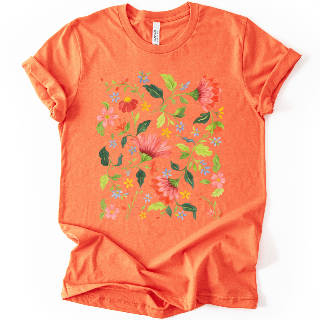 Botanical Bliss - Bella Canvas Super Soft T Shirt