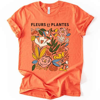 Fleurs Et Plantes - Bella Canvas Super Soft T Shirt