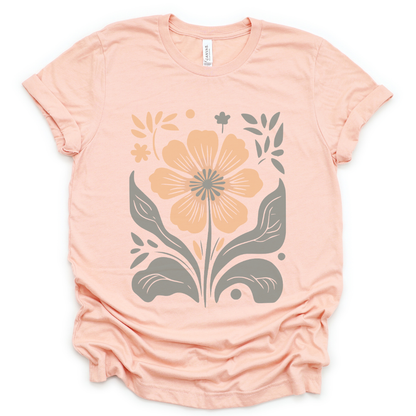 Retro Floral - Bella Canvas Super Soft T Shirt