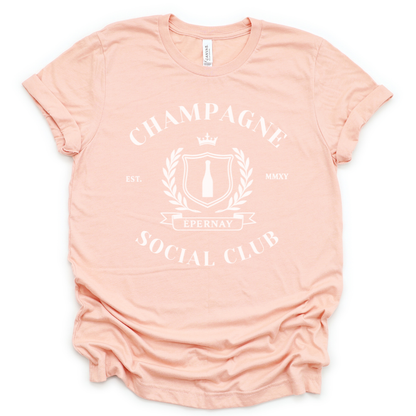 Champagne Social Club - Bella Canvas Super Soft Fitted T Shirt