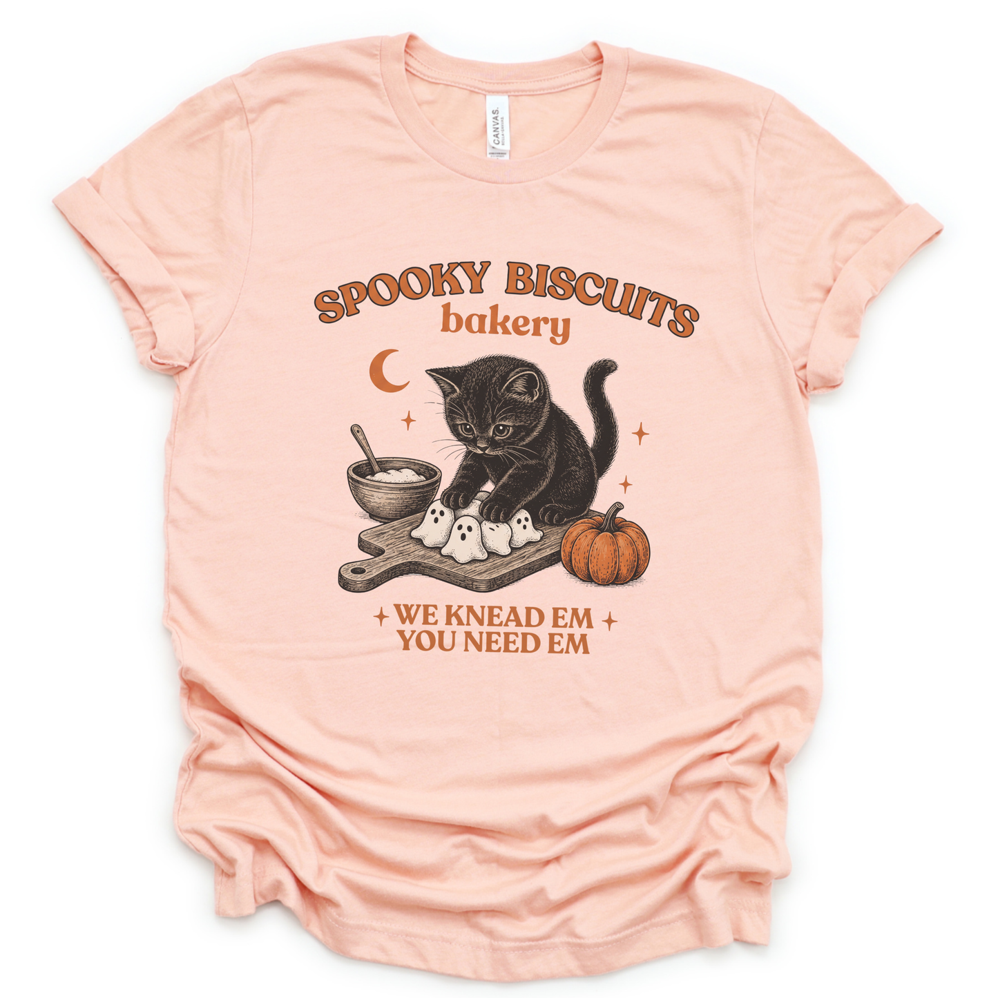 Spooky Biscuit Bakery - Bella Canvas Super Soft Straight Cut T shirt