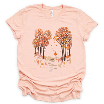 Autumn Walks - Bella Canvas Super Soft Straight Cut T shirt