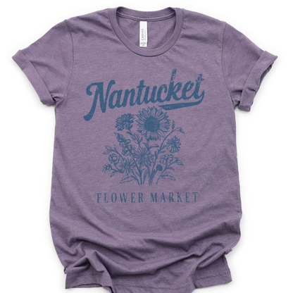 Nantucket Flower Market - Bella Canvas Super Soft T Shirt