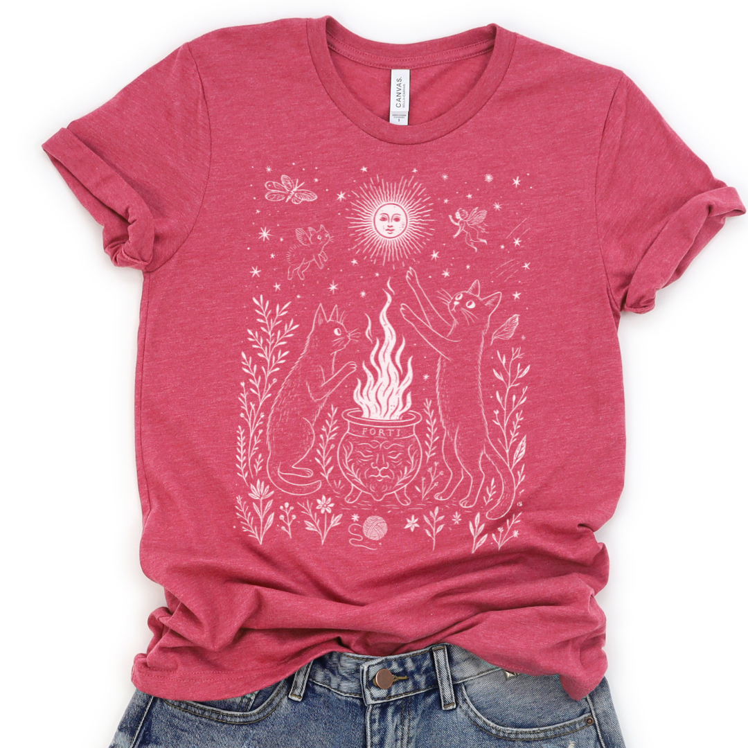Midnight Meowgic - Bella Canvas Super Soft T Shirt