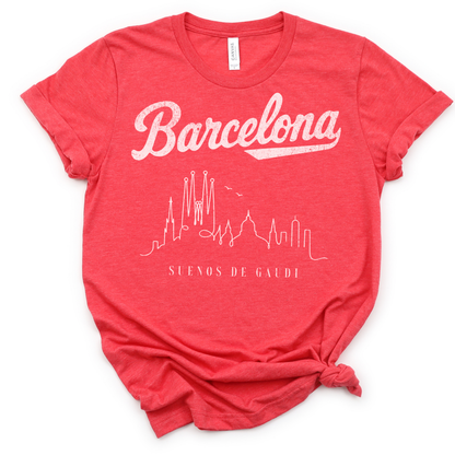 Barcelona, Dreams of Gaudi - Bella Canvas Super Soft T Shirt