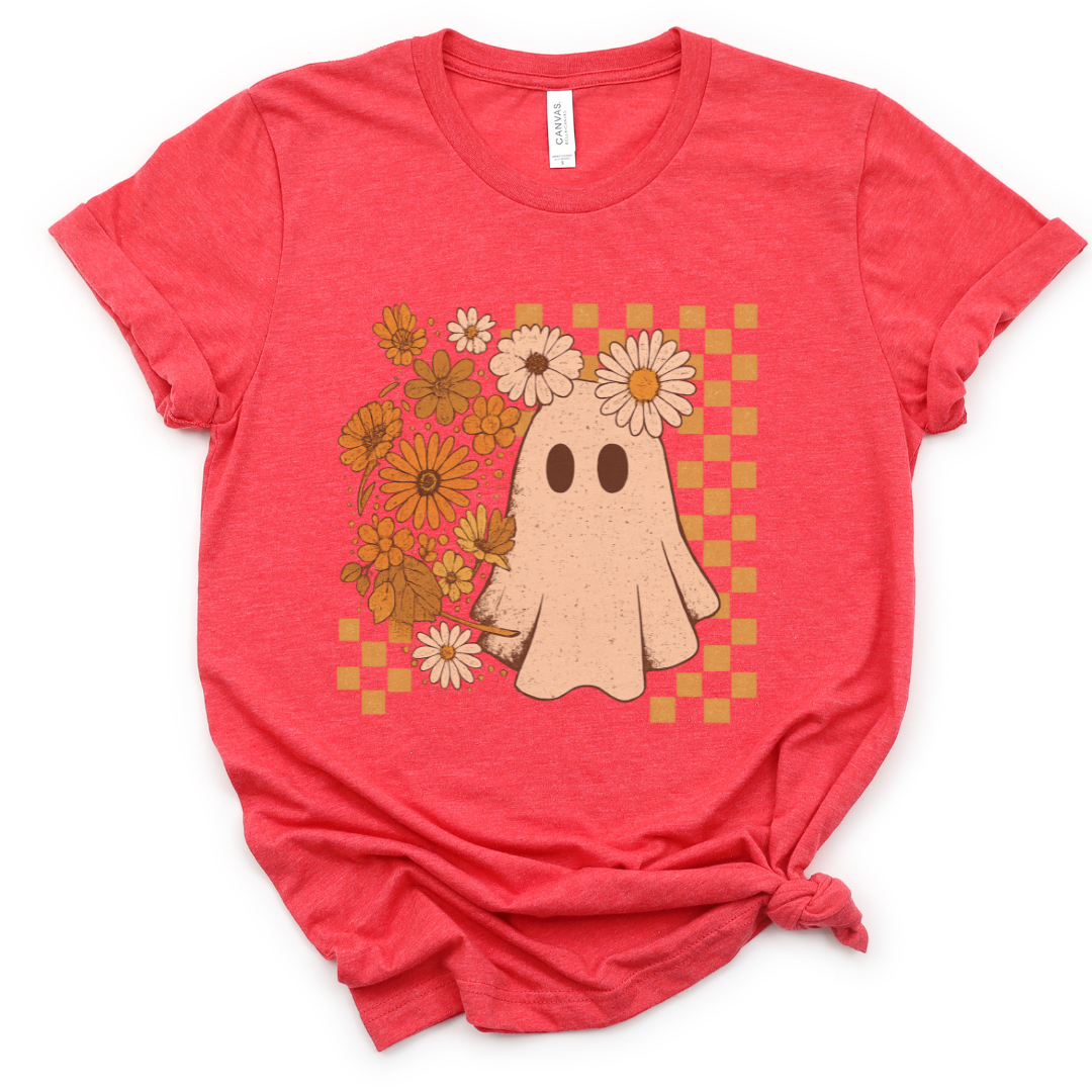 Floral Ghost - Bella Canvas Super Soft T Shirt
