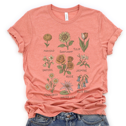 Botanical Sketchbook - Bella Canvas Super Soft T Shirt