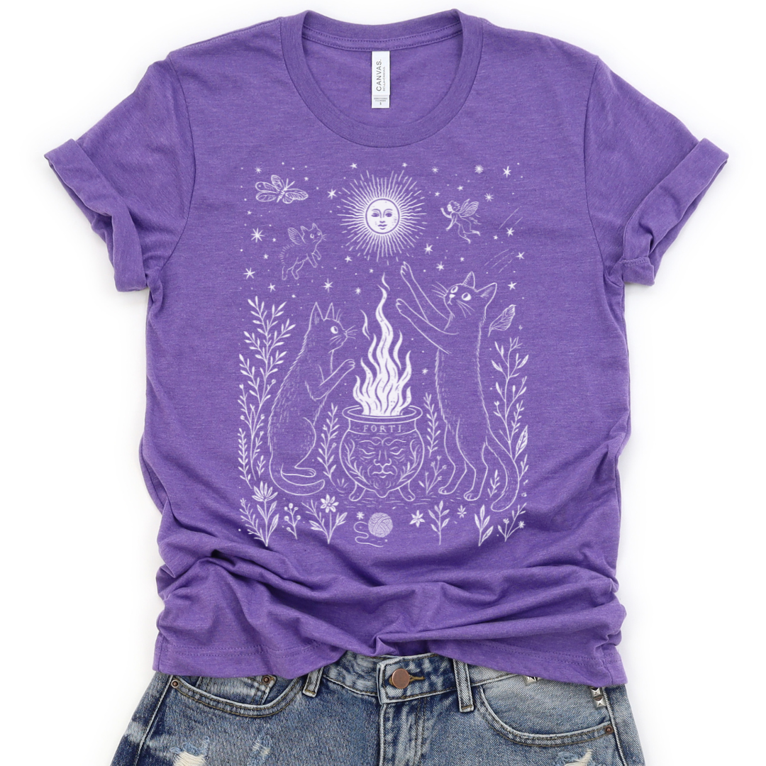 Midnight Meowgic - Bella Canvas Super Soft T Shirt