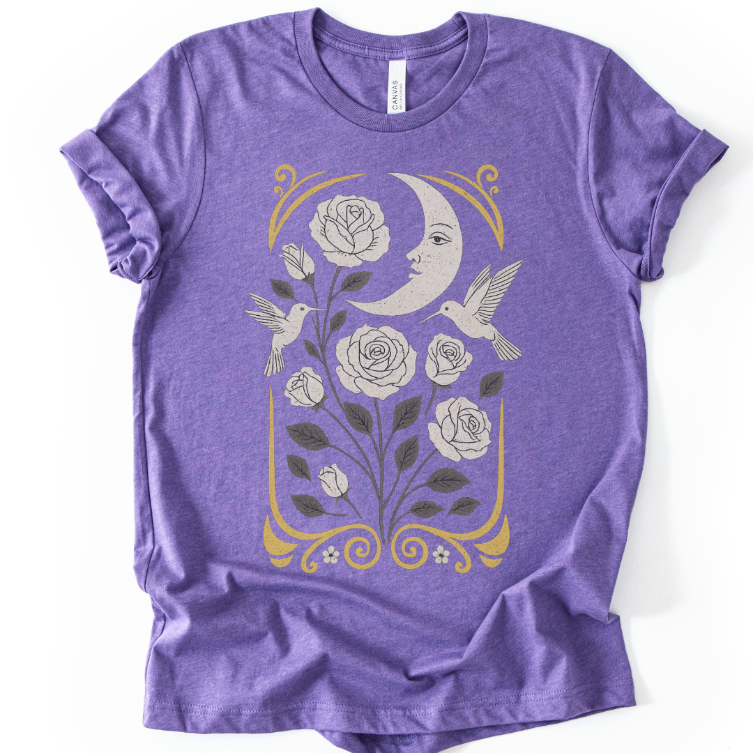 Moonlight Floral  - Bella Canvas Super Soft T Shirt