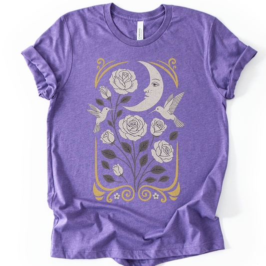 Moonlight Floral  - Bella Canvas Super Soft T Shirt