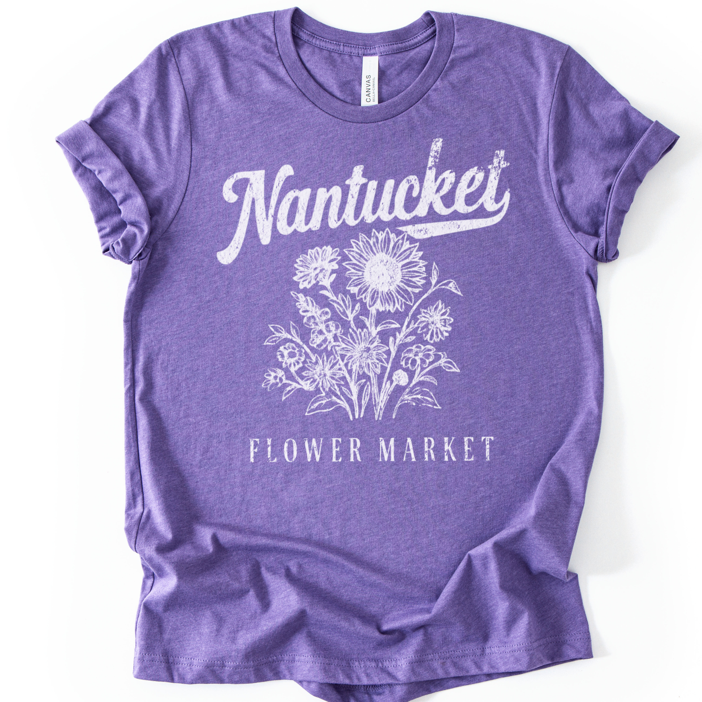 Nantucket Flower Market - Bella Canvas Super Soft T Shirt