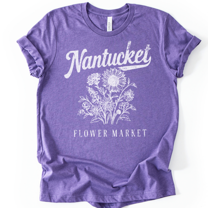 Nantucket Flower Market - Bella Canvas Super Soft T Shirt