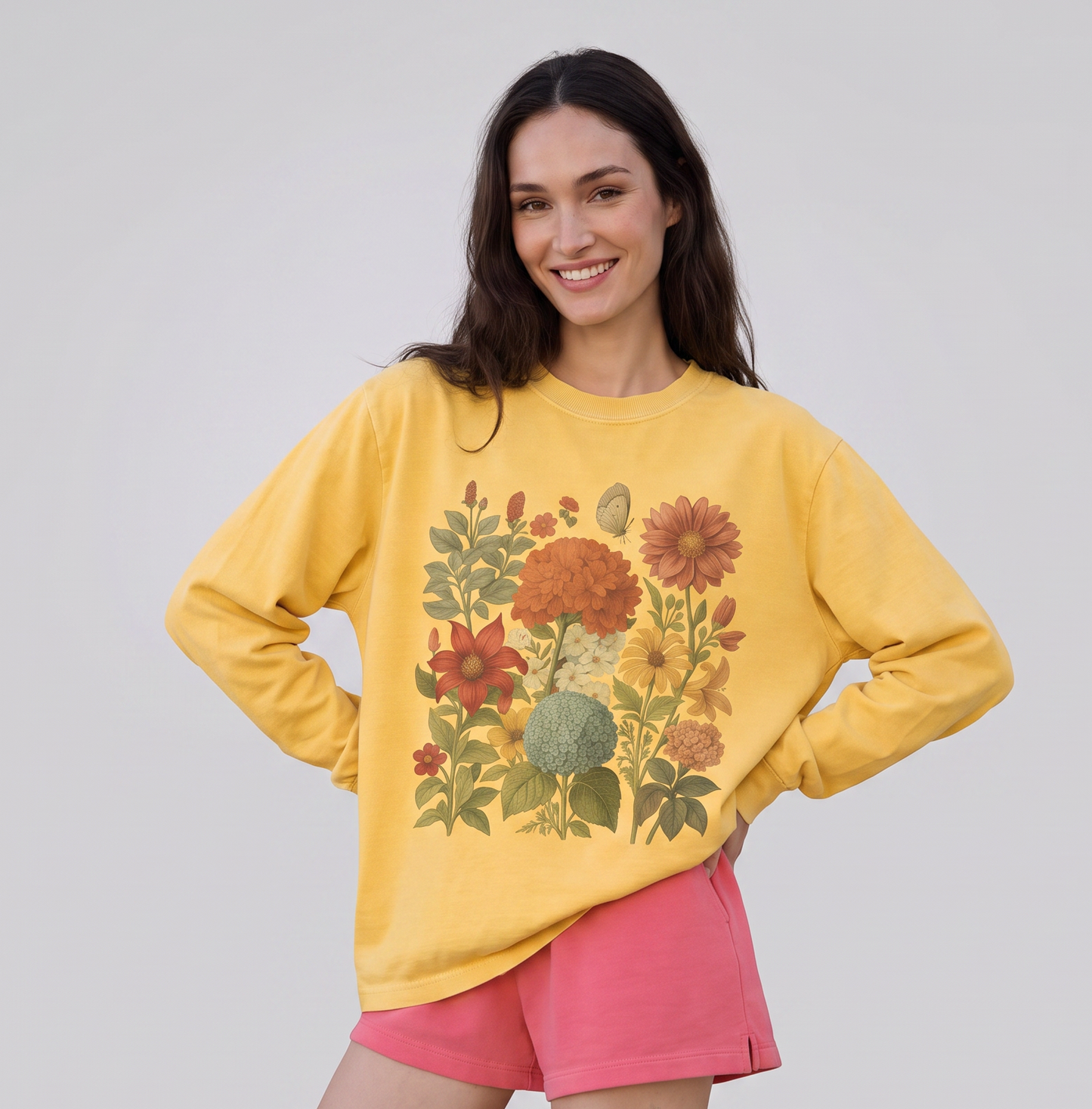 Hydrangea Bloom - Comfort Colors Premium Long Sleeve T Shirt