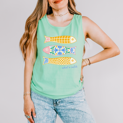 What A Catch - Comfort Colors Premium Tank Top