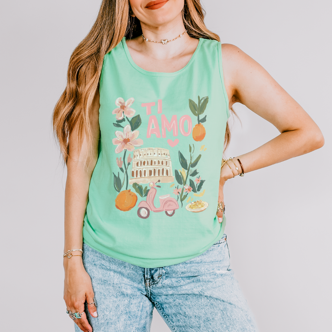 Ti Amo - Comfort Colors Premium Tank Top