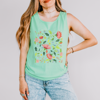 Botanical Bliss - Comfort Colors Premium Tank Top