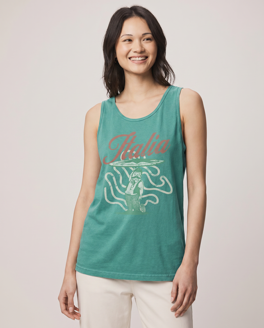 Greetings From Italia - Comfort Colors Premium Tank Top