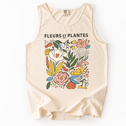 Fleurs Et Plantes - Comfort Colors Premium Tank Top