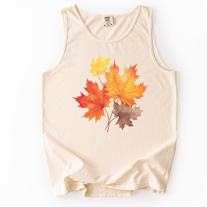 Autumn Leaves - Comfort Colors Premium Tank Top