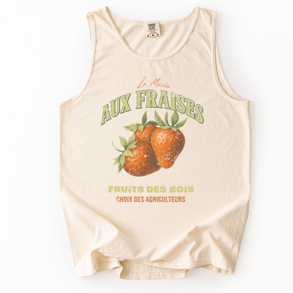 Aux Fraises - Comfort Colors Premium Tank Top