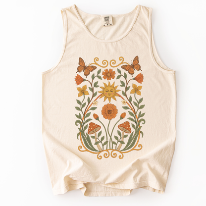Golden Butterfly - Comfort Colors Premium Tank Top