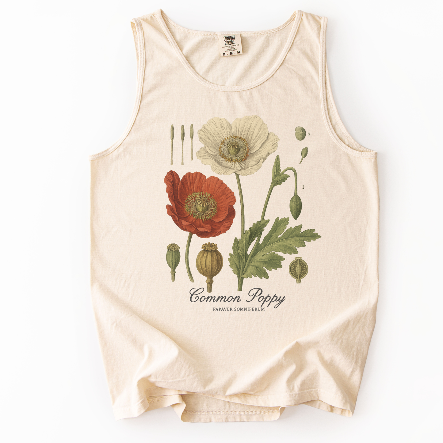 Common Poppy - Comfort Colors Premium Tank Top