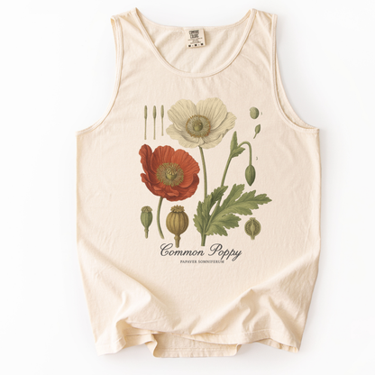 Common Poppy - Comfort Colors Premium Tank Top