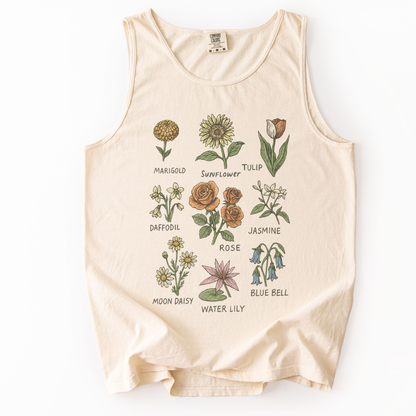 Botanical Sketchbook - Comfort Colors Premium Tank Top