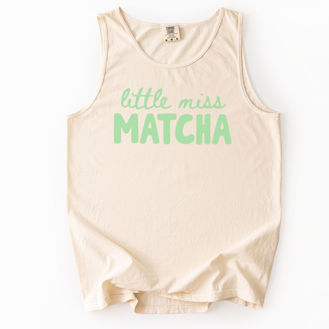 Little Miss Matcha - Comfort Colors Premium Tank Top