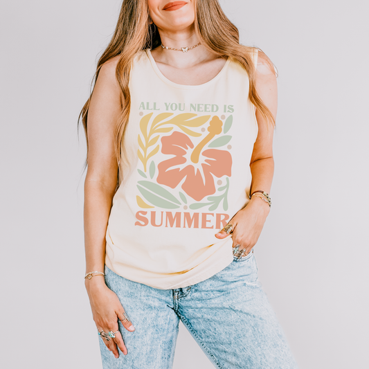All You Need Is Summer - Comfort Colors Premium Tank Top